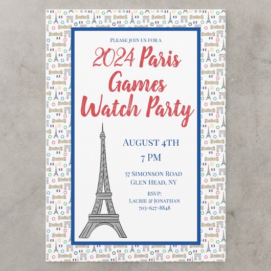 Invitation Soirée d'été des Jeux de Paris 2024
