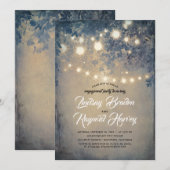 Invitation Soirée d'été Rustic Country Engagement Party (Devant / Derrière)