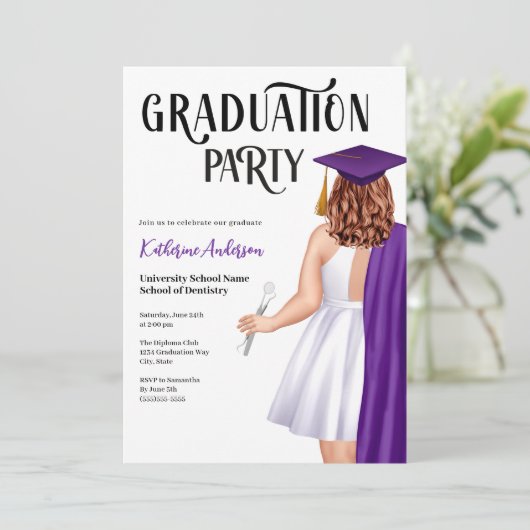 Invitation Soirée d'études dentaires (Debout devant)