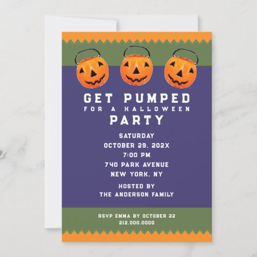 Invitation Soirée d'Halloween (Devant)