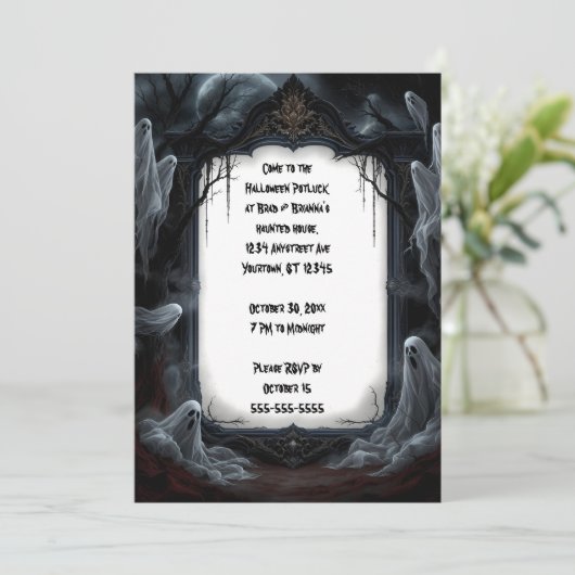 Invitation Soirée d'Halloween (Debout devant)