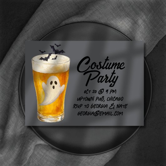 Invitation Soirée d'Halloween