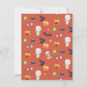 Invitation Soirée d'Halloween (Dos)