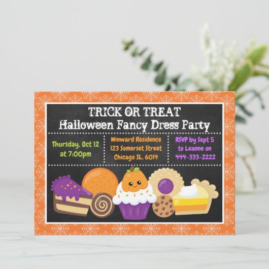 Invitation Soirée d'Halloween (Debout devant)