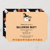 Invitation Soirée d'Halloween (Devant / Derrière)