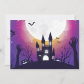 Invitation Soirée d'Halloween (Dos)