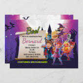 Invitation Soirée d'Halloween (Devant / Derrière)