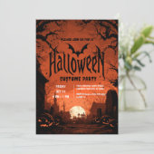 Invitation Soirée d'Halloween (Debout devant)