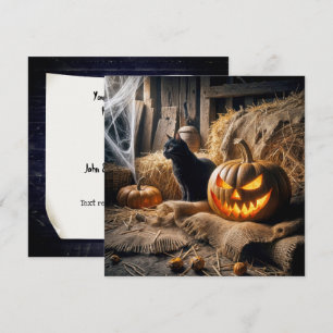 Invitation Soirée d'Halloween à la grange