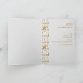 Invitation Soirée d'Halloween Adulte Elégante Or Blanc Modern (Intérieur)