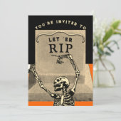 Invitation Soirée d'Halloween amusante (Debout devant)