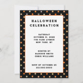 Invitation Soirée d'Halloween amusante (Dos)