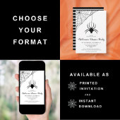 Invitation Soirée d'Halloween Black Spider