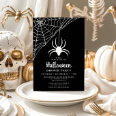 Invitation Soirée d'Halloween Black Spider