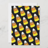 Invitation Soirée d'Halloween Candy Corn (Dos)