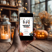 Invitation Soirée d'Halloween Citrouille en costume mignon