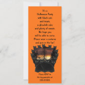 Invitation Soirée d'Halloween de Chat Noir (Dos)