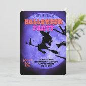 Invitation Soirée d'Halloween de Darknight avec chat mignon a (Debout devant)