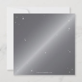 Invitation Soirée d'Halloween de l'araignée de diamant gris a (Dos)