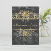 Invitation Soirée d'Halloween des Araignées d'Or - Mariage d' (Debout devant)