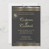 Invitation Soirée d'Halloween des Araignées d'Or - Mariage d' (Dos)