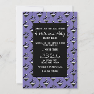 Invitation Soirée d'Halloween des Chauves-Souris de Martini