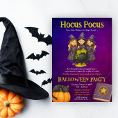 Invitation Soirée d'Halloween des enfants Hocus Pocus