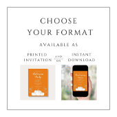 Invitation Soirée d'Halloween du Citrouille migre Orange