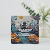 Invitation Soirée d'Halloween Éffrayant (Debout devant)