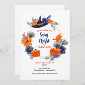 Invitation Soirée d'Halloween effrayant (Devant / Derrière)