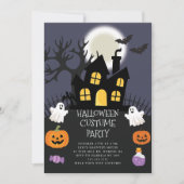 Invitation Soirée d'Halloween en costume mignon (Devant)