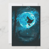 Invitation Soirée d'Halloween en forêt sous la pleine lune de (Dos)