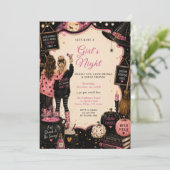Invitation Soirée d'Halloween entre filles (Debout devant)