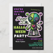 Invitation Soirée d'Halloween étrange et insolite de l'ours v (Devant)
