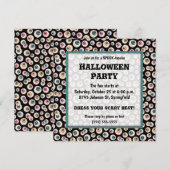 Invitation Soirée d'Halloween Eyeballs (Devant / Derrière)