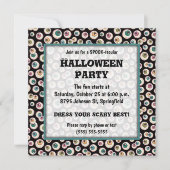 Invitation Soirée d'Halloween Eyeballs (Devant)
