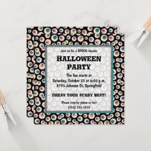 Invitation Soirée d'Halloween Eyeballs