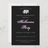 Invitation Soirée d'Halloween magique (Dos)