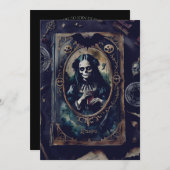 Invitation Soirée d'Halloween magique (Devant / Derrière)