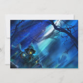 Invitation Soirée d'Halloween Mariage de nuit Enregistrer la  (Dos)