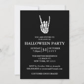 Invitation Soirée d'Halloween minimaliste pour adultes (Devant)