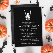 Invitation Soirée d'Halloween minimaliste pour adultes