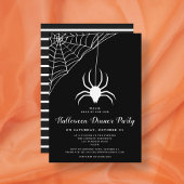 Invitation Soirée d'Halloween noir et blanc