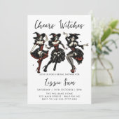 Invitation Soirée d'Halloween pour adultes sorciers (Debout devant)