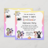 Invitation * Soirée d'Halloween pour les enfants (Devant / Derrière)