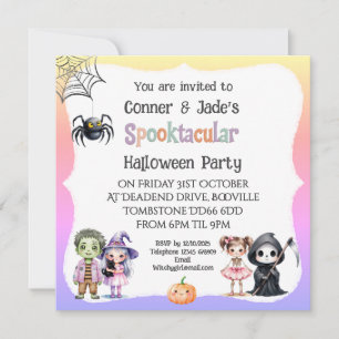 Invitation * Soirée d'Halloween pour les enfants