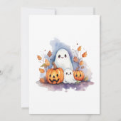 Invitation Soirée d'Halloween pour les enfants Citrouille (Dos)