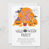 Invitation Soirée d'Halloween pour les petits (Devant)