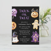 Invitation Soirée d'Halloween pour les petits (Debout devant)