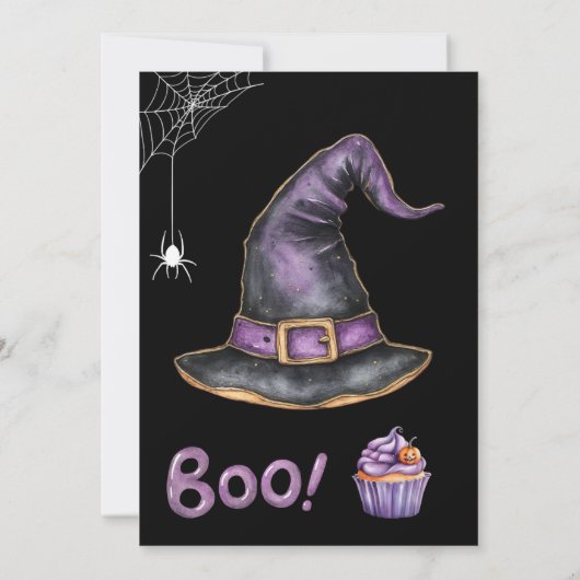 Invitation Soirée d'Halloween pour les petits (Dos)